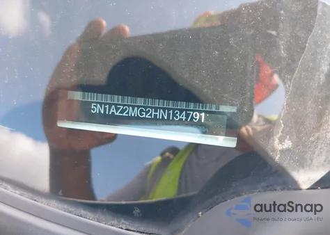 2017 Nissan Murano Platinum из США, поврежденный, VIN 5N1AZ2MG2HN134791